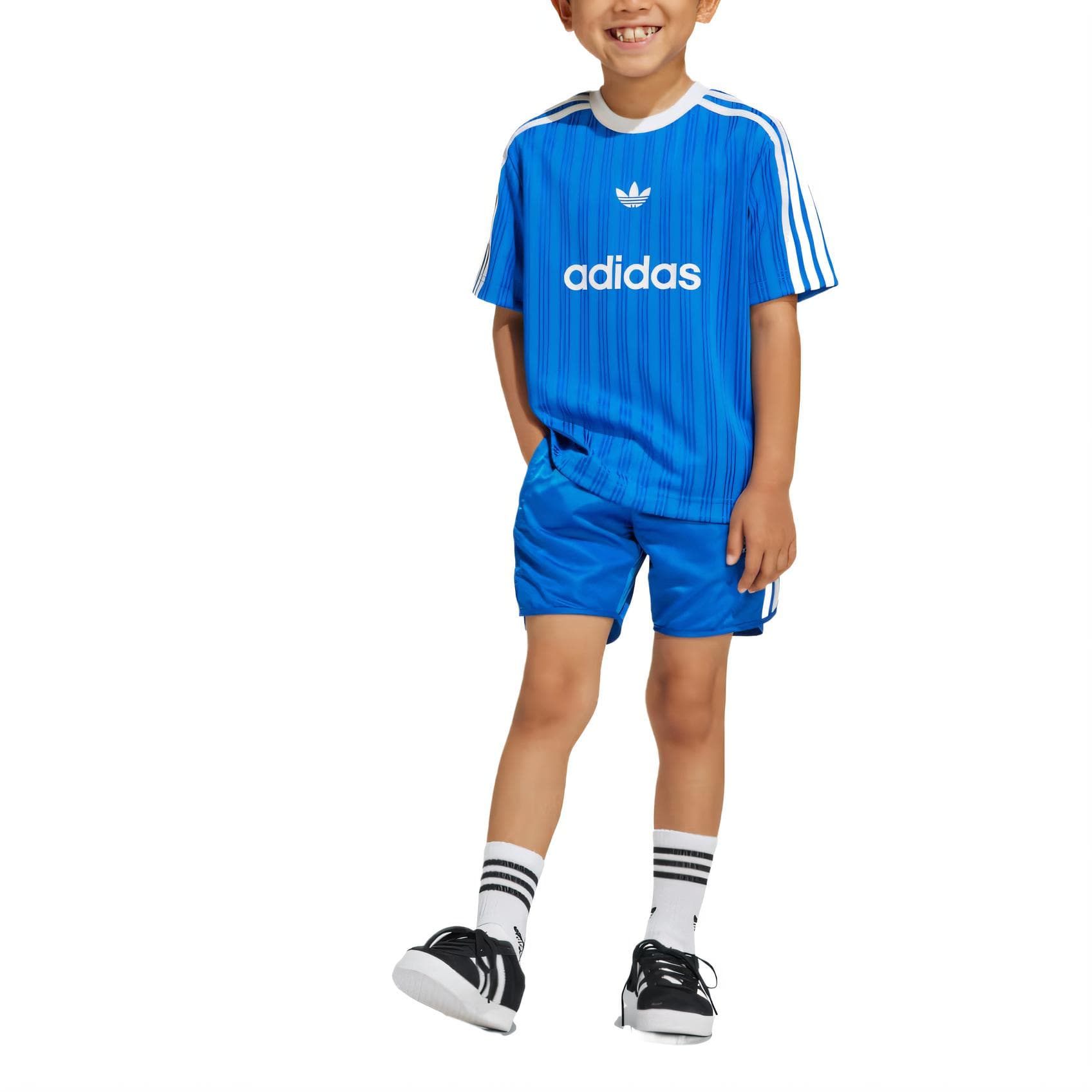 Adidas Originals Повседневная Спортивная Одежда Синяя Детская - изображение 4
