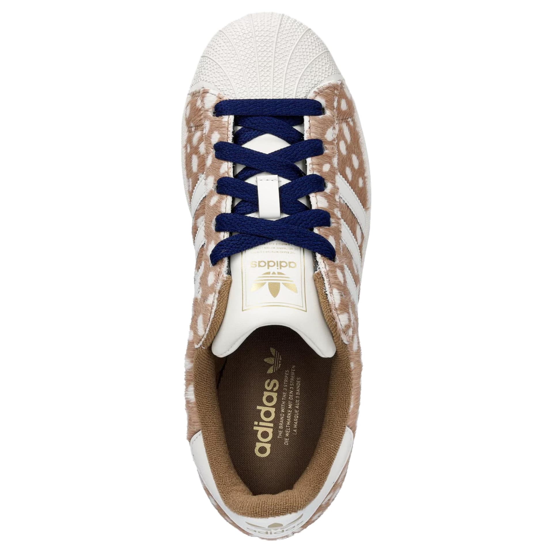Кроссовки Adidas Originals Superstar 2 Кеды для скейтбординга Low Топ Светло-коричневый Белый Женские - изображение 4