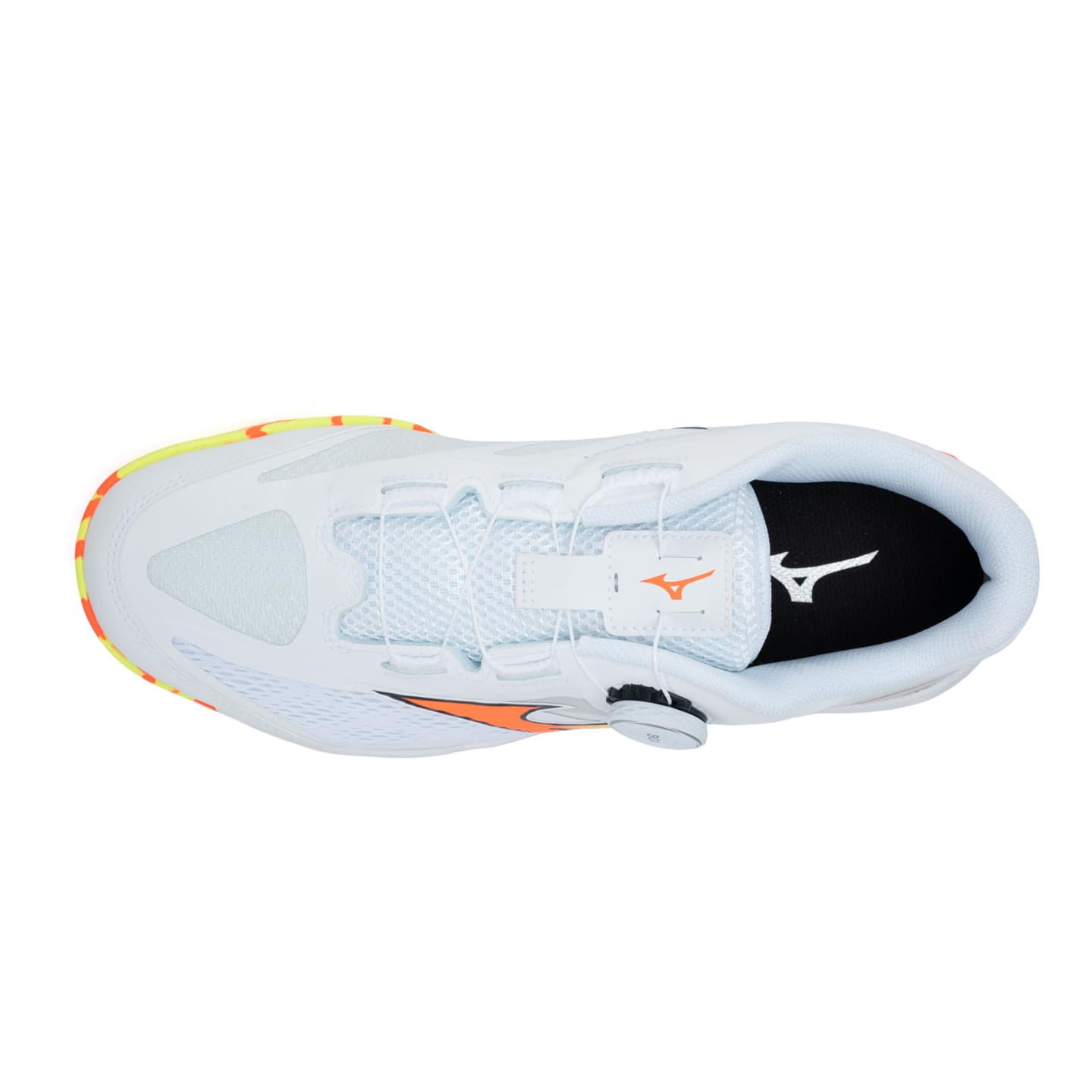 Кроссовки Mizuno WAVE MEDAL 8 Обувь для настольного тенниса Низкий Топ Белый Оранжевый Желтый Унисекс - изображение 3