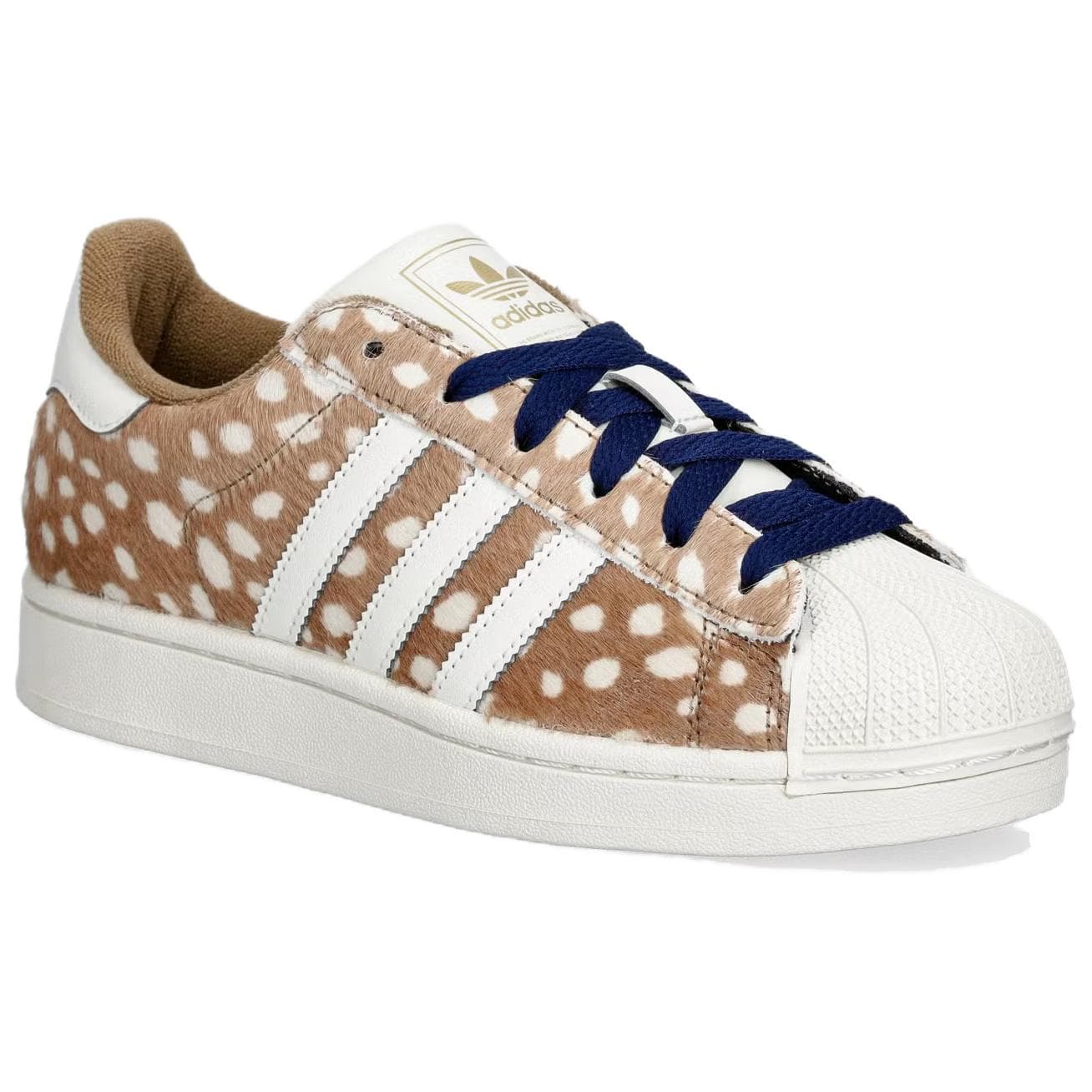 Кроссовки Adidas Originals Superstar 2 Кеды для скейтбординга Low Топ Светло-коричневый Белый Женские - изображение 3