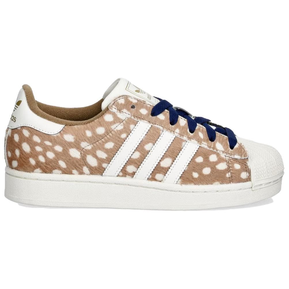 Кроссовки Adidas Originals Superstar 2 Кеды для скейтбординга Low Топ Светло-коричневый Белый Женские - изображение 2