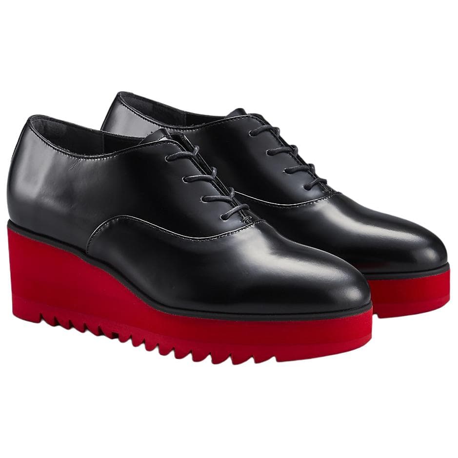 Туфли Onitsuka Tiger Wedge O Высокие каблуки Черный Красный Женский - изображение 3