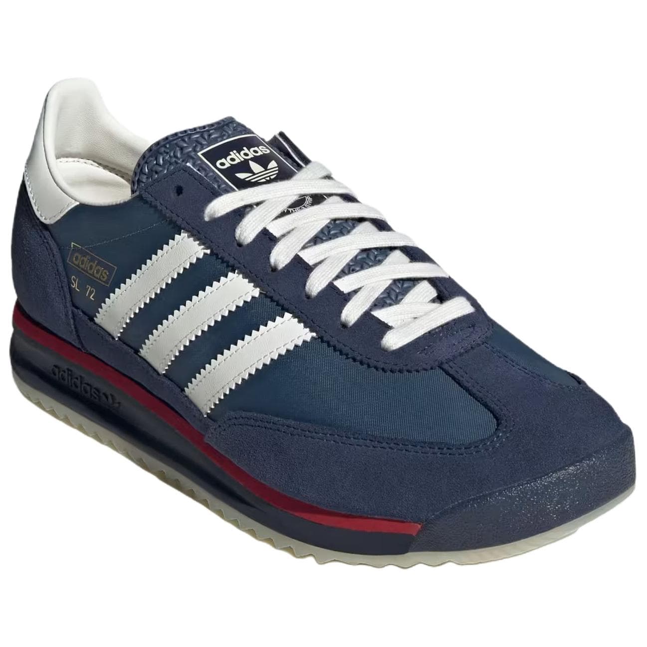 Кроссовки Adidas Originals SL 72 RS Повседневная обувь Low Топ Сине-белый Мужской - изображение 3