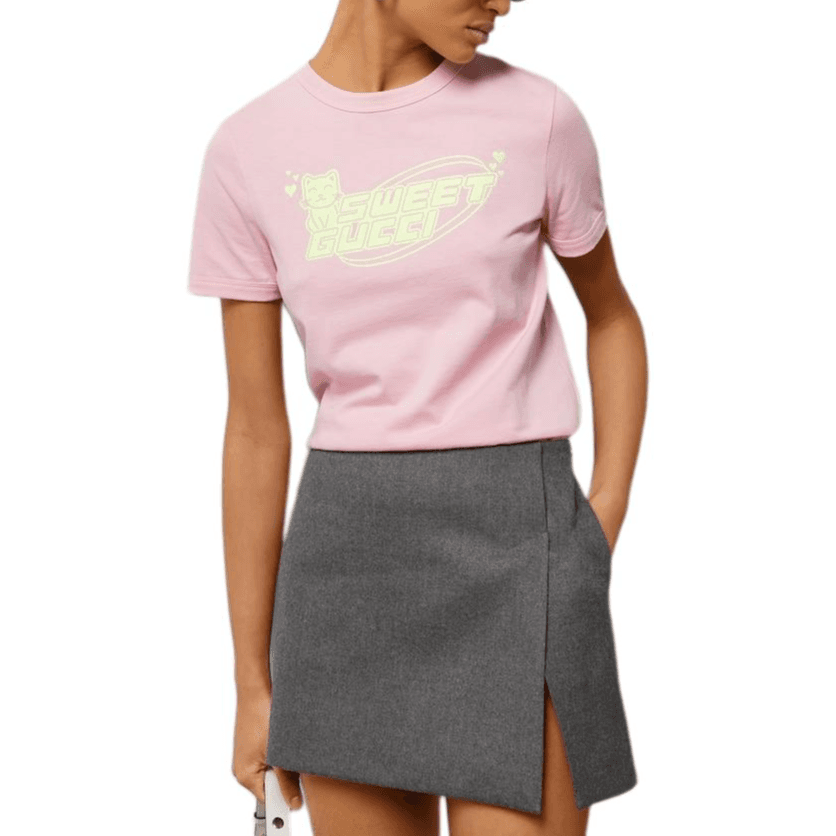 Футболка Gucci T-Shirt Pink - изображение 3