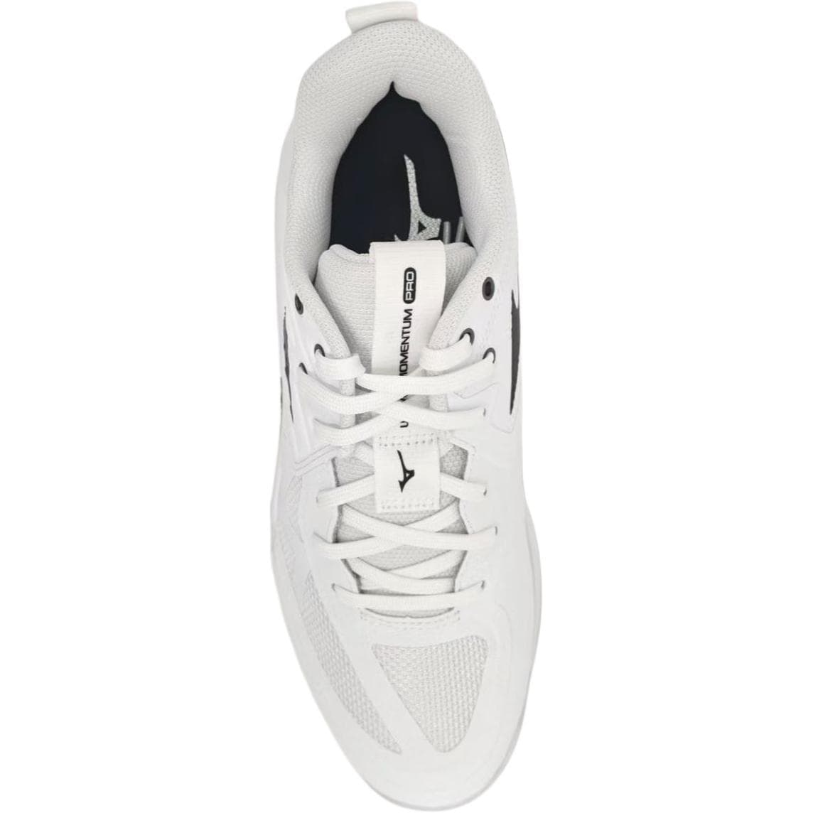 Кроссовки Кроссовки для волейбола Mizuno WAVE MOMENTUM PRO низкий топ модель V1GA254083 белый и черный унисекс - изображение 2