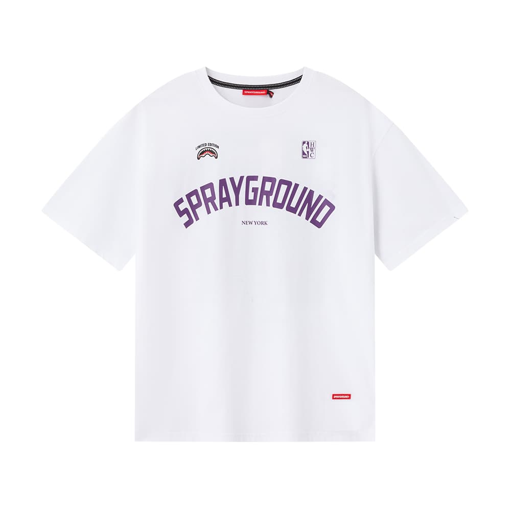 Футболка SPRAYGROUND | NBA HWC Хищники - Натуральный Белый Мужские Футболки - изображение 2