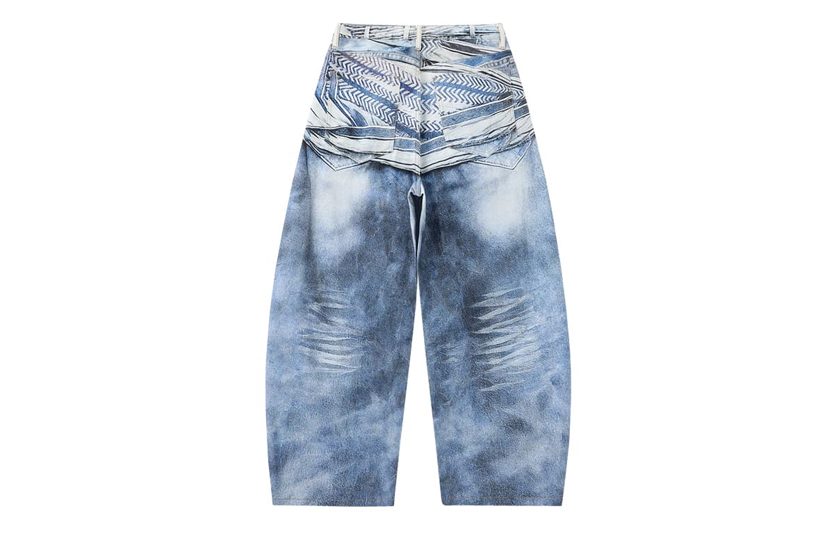 Штаны LAMLICKA Blue Unisex Jeans LAMLICKA Синий Унисекс Джинсы - изображение 2