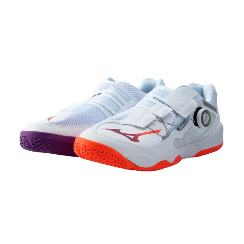 Кроссовки Mizuno Wave Medal Обувь для настольного тенниса Низкий Топ Несовпадающий Белый Унисекс - изображение 1