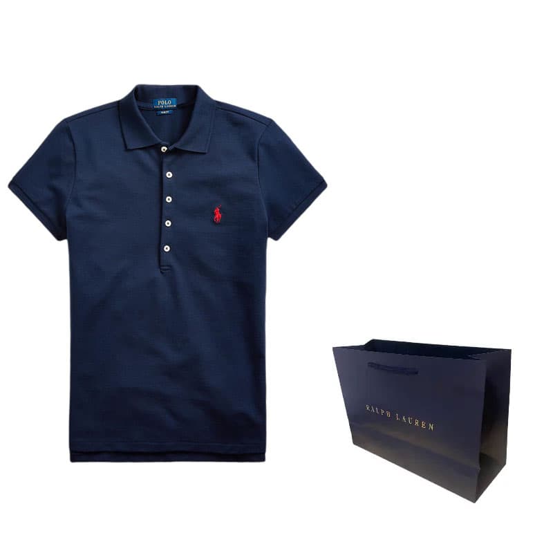 Polo Ralph Lauren Поло Облегающий Женские Темно-синий - изображение 2