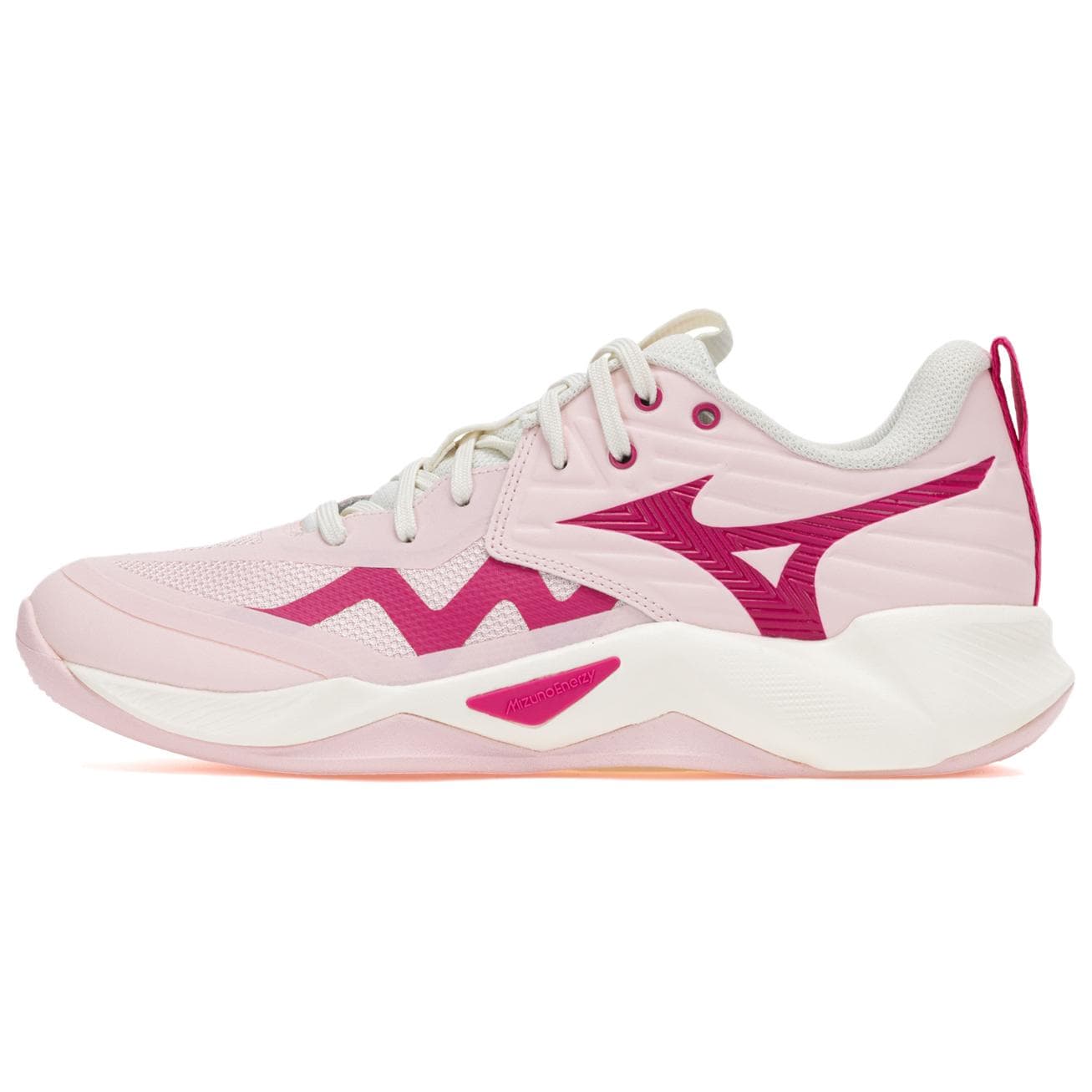 Кроссовки Кроссовки для волейбола Mizuno WAVE MOMENTUM PRO низкий топ модель V1GC254070 розовые женские - изображение 1