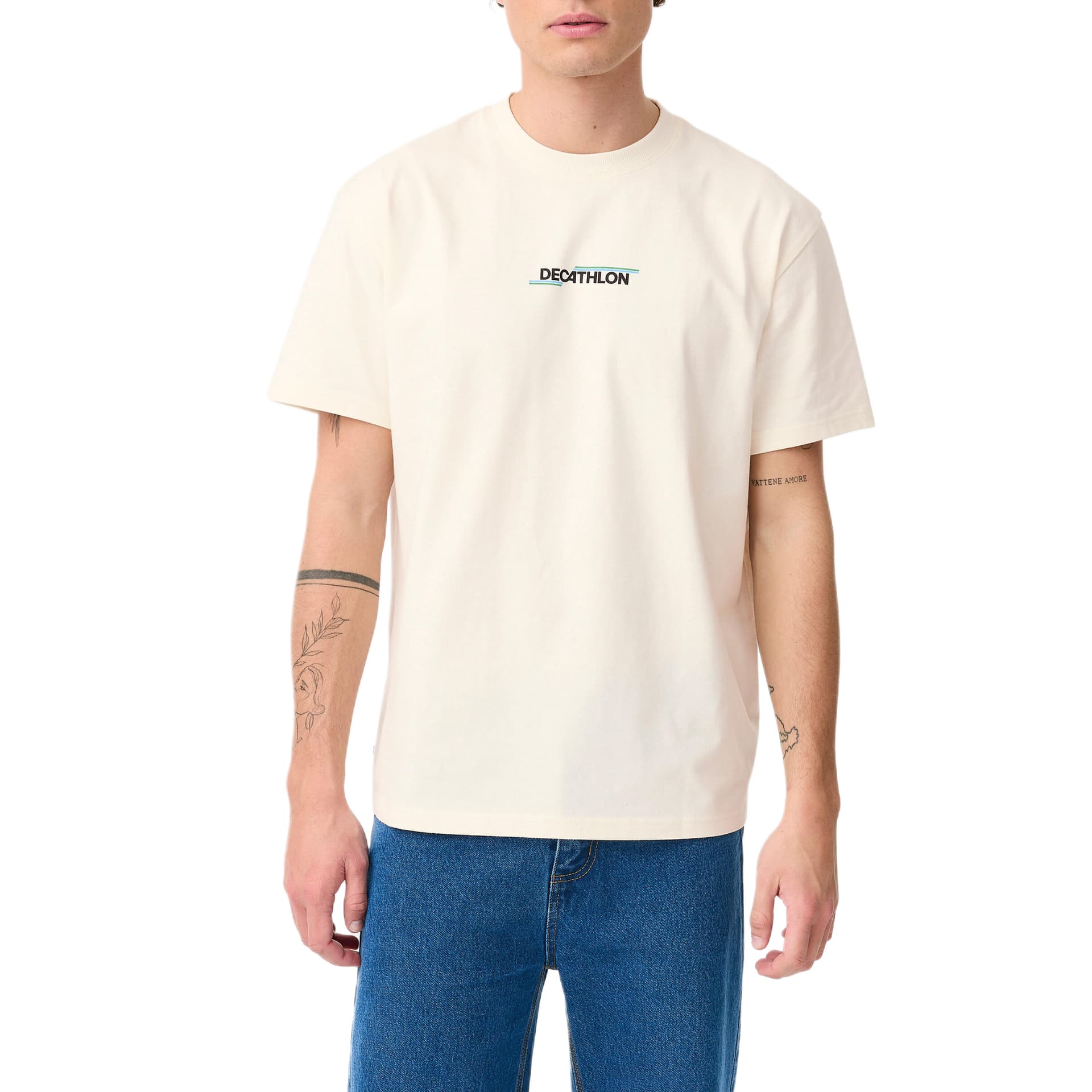 Футболка DECATHLON Ocean Blue Warm Verdant Green Unisex T-Shirts DECATHLON Океан Синий Теплый Ярко-Зеленый Унисекс Футболки - изображение 1