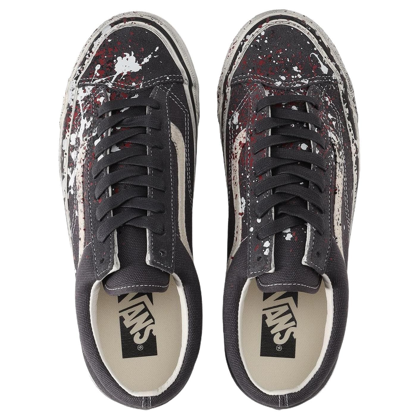 Кроссовки Vans Premium old skool 36 Кеды для скейтбординга Low Топ Черный белый Унисекс - изображение 3