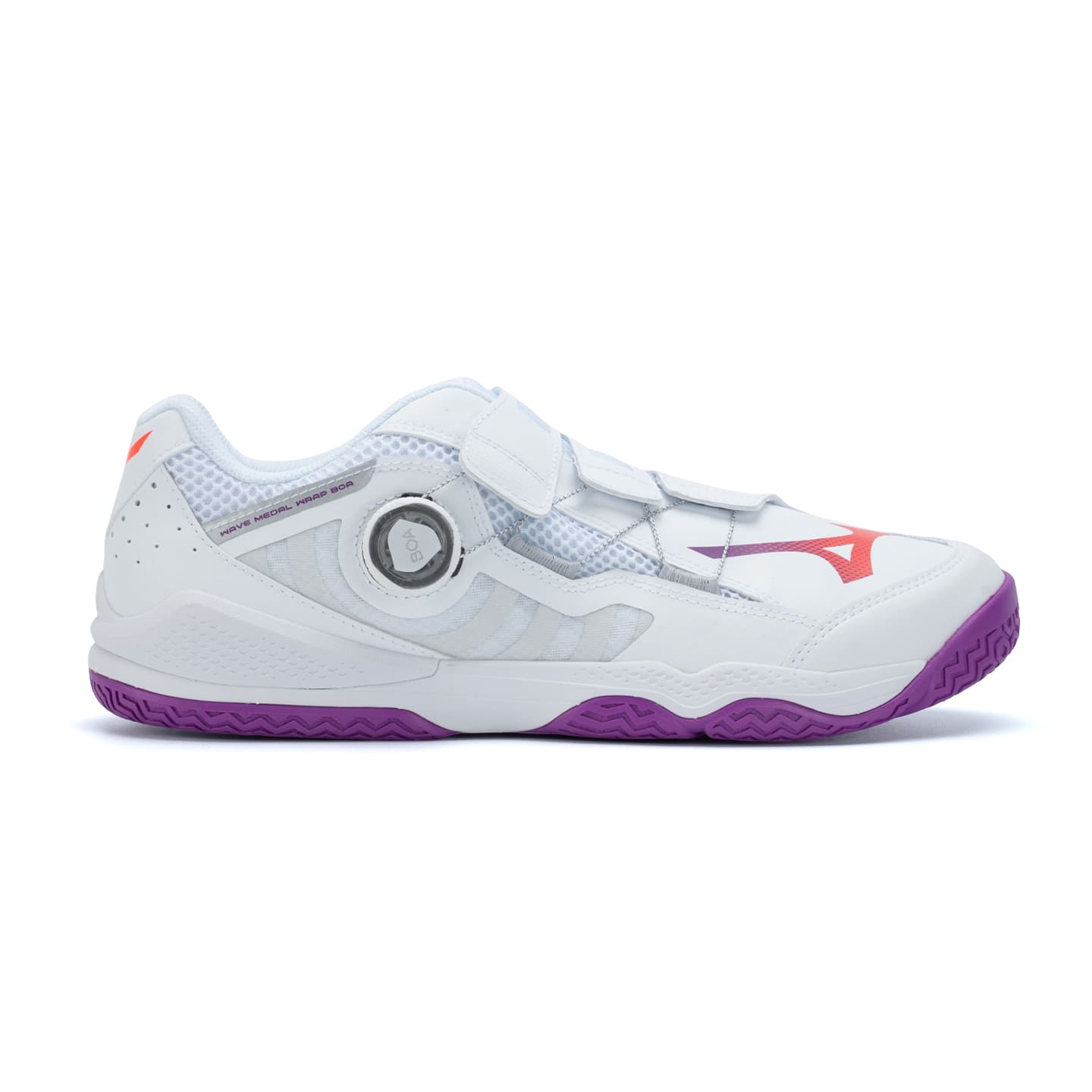 Кроссовки Mizuno Wave Medal Обувь для настольного тенниса Низкий Топ Несовпадающий Белый Унисекс - изображение 3