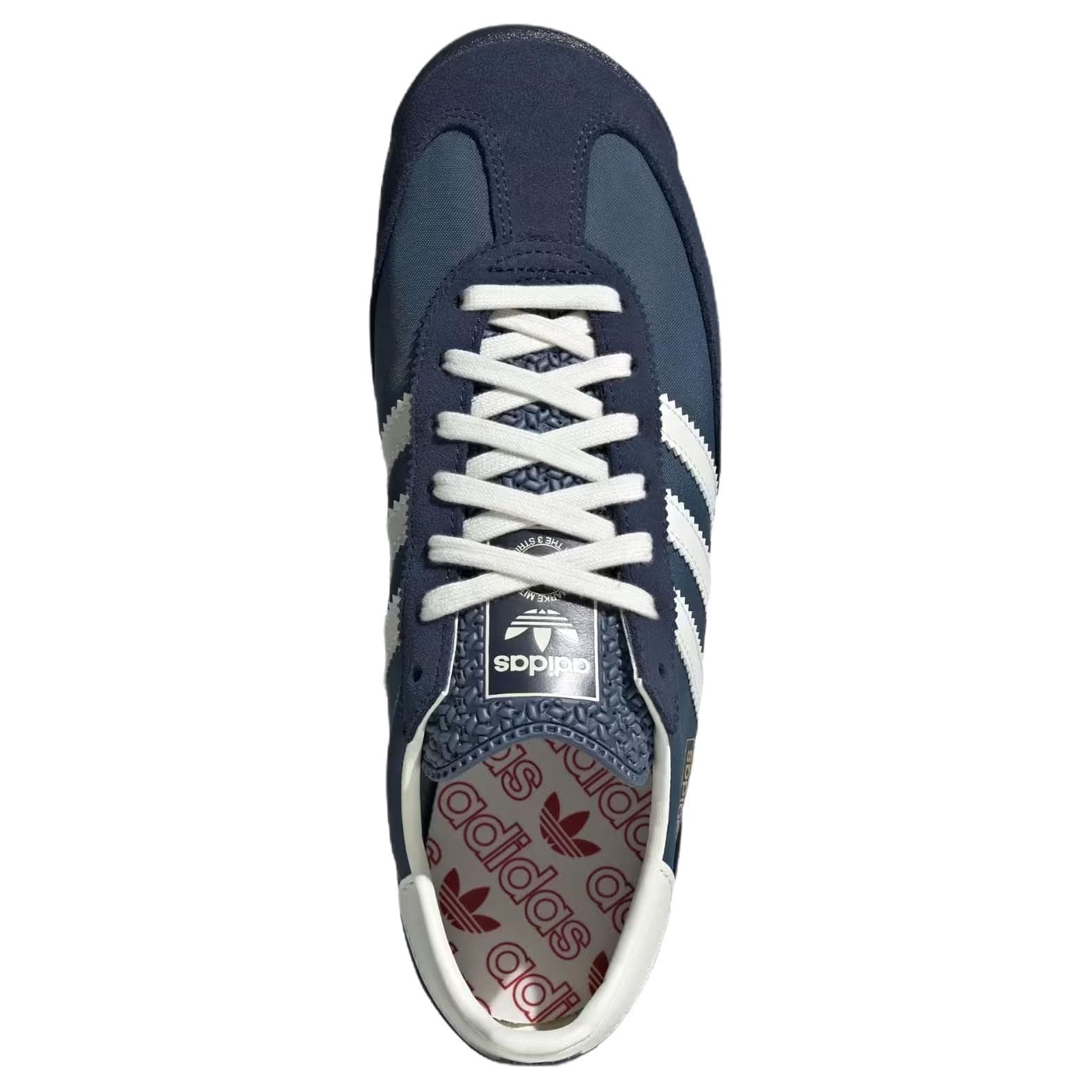 Кроссовки Adidas Originals SL 72 RS Повседневная обувь Low Топ Сине-белый Мужской - изображение 5