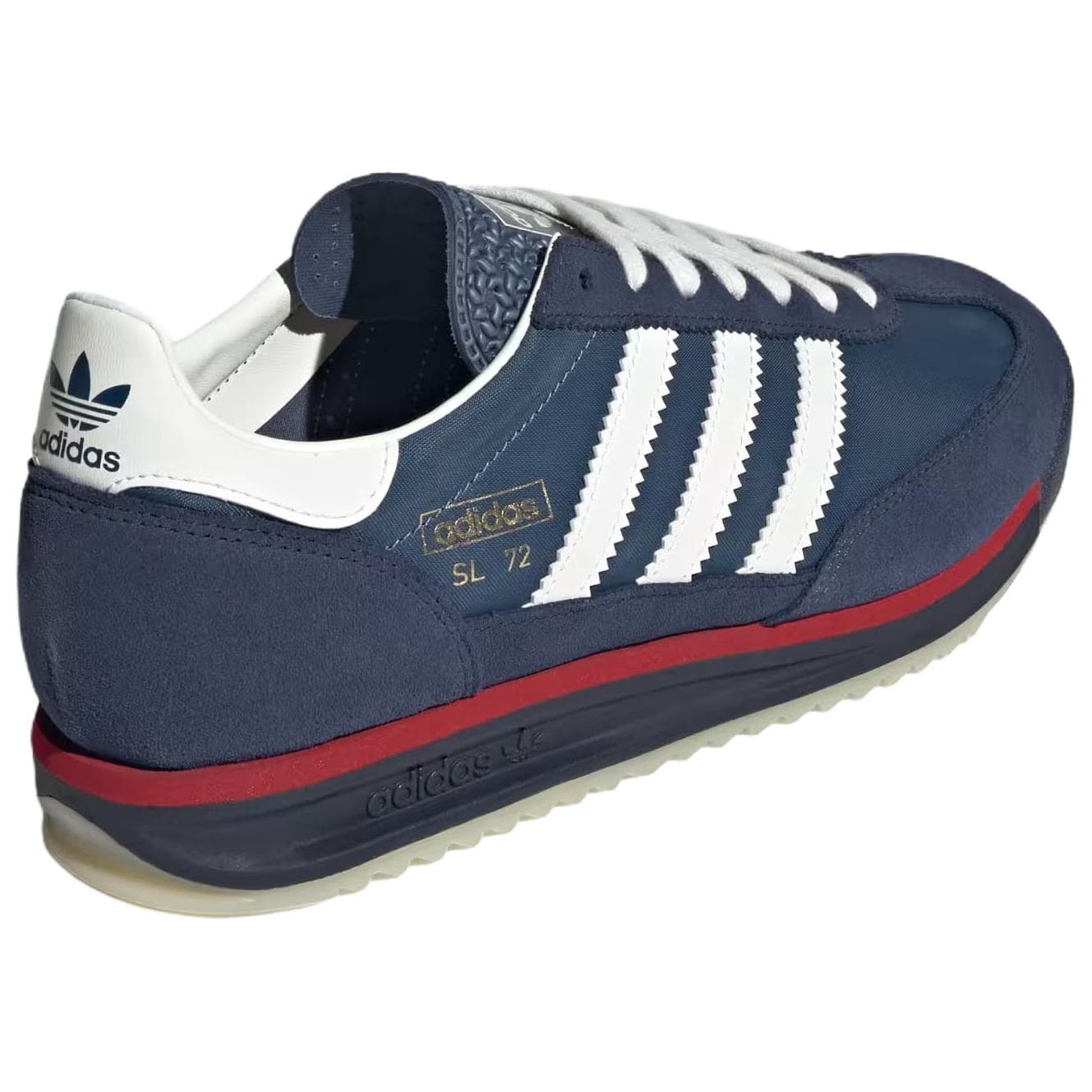 Кроссовки Adidas Originals SL 72 RS Повседневная обувь Low Топ Сине-белый Мужской - изображение 4