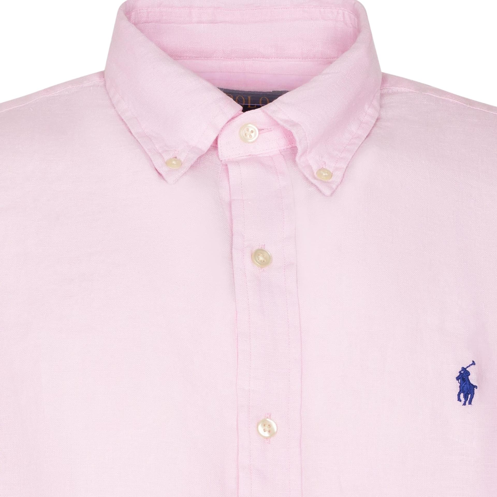Рубашка Polo Ralph Lauren Рубашка Смешанная Материал Мужская Карамель Розовая - изображение 3