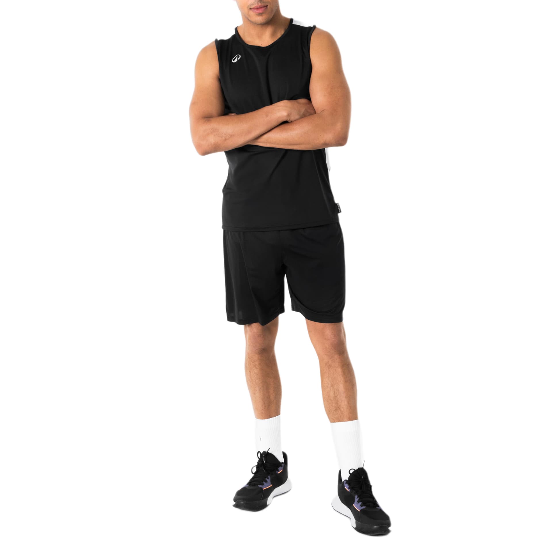 Баскетбольные шорты DECATHLON 100 Collection Дымчатый Черный Снег Унисекс Баскетбольные шорты - изображение 3