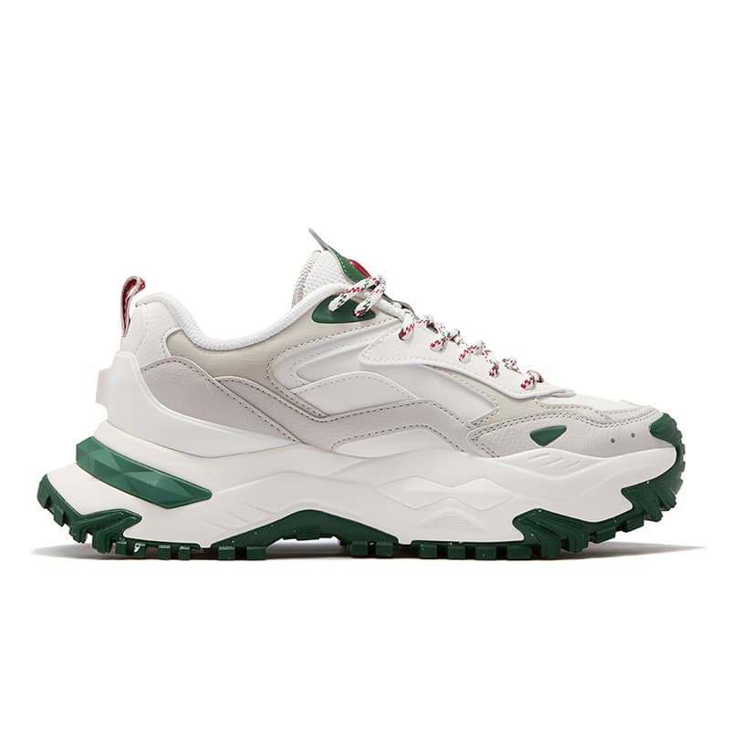 Кроссовки FILA FUSION BIANCO DX Высота Увеличивающие Низкие Кроссовки Женские Кокосовое Молоко Белый Дождь Туман Серый - изображение 2