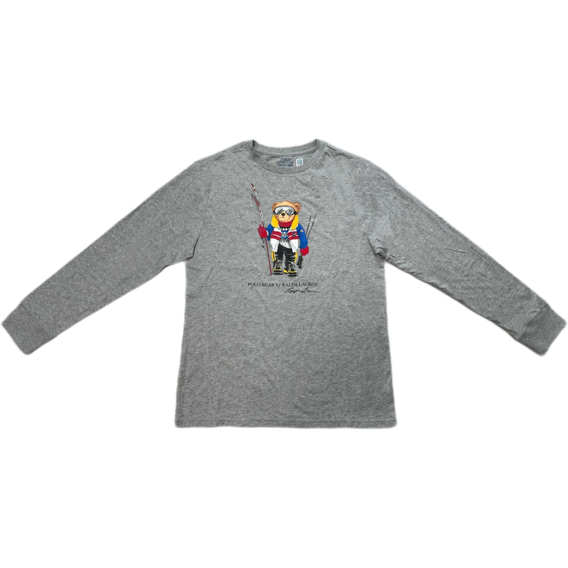 Футболка Polo Ralph Lauren Polo Bear Серый Kids T-рубашки - изображение 1