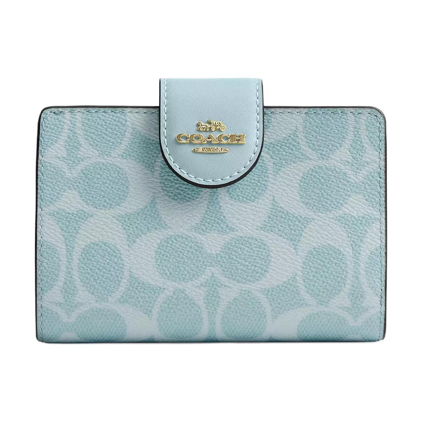 Кошелек COACH Corner Zip Кошельки Светло-Синий Женский - изображение 1