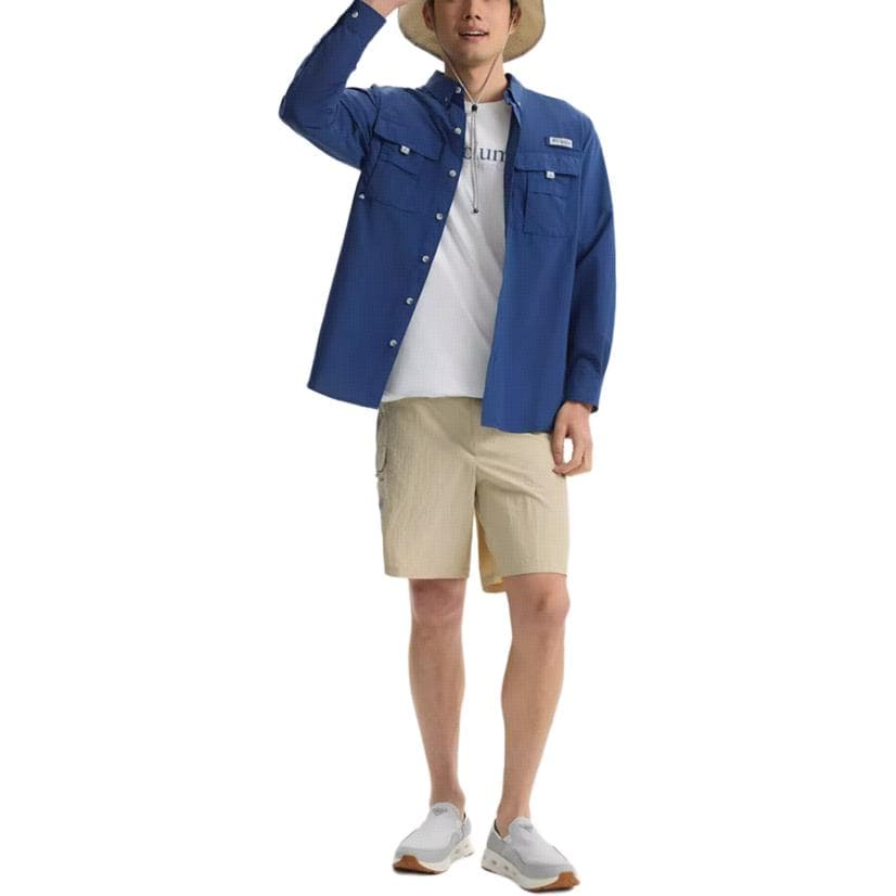 Рубашка Коллаборация Columbia Fishing Collection Bahama Рубашка Унисекс Синяя - изображение 3