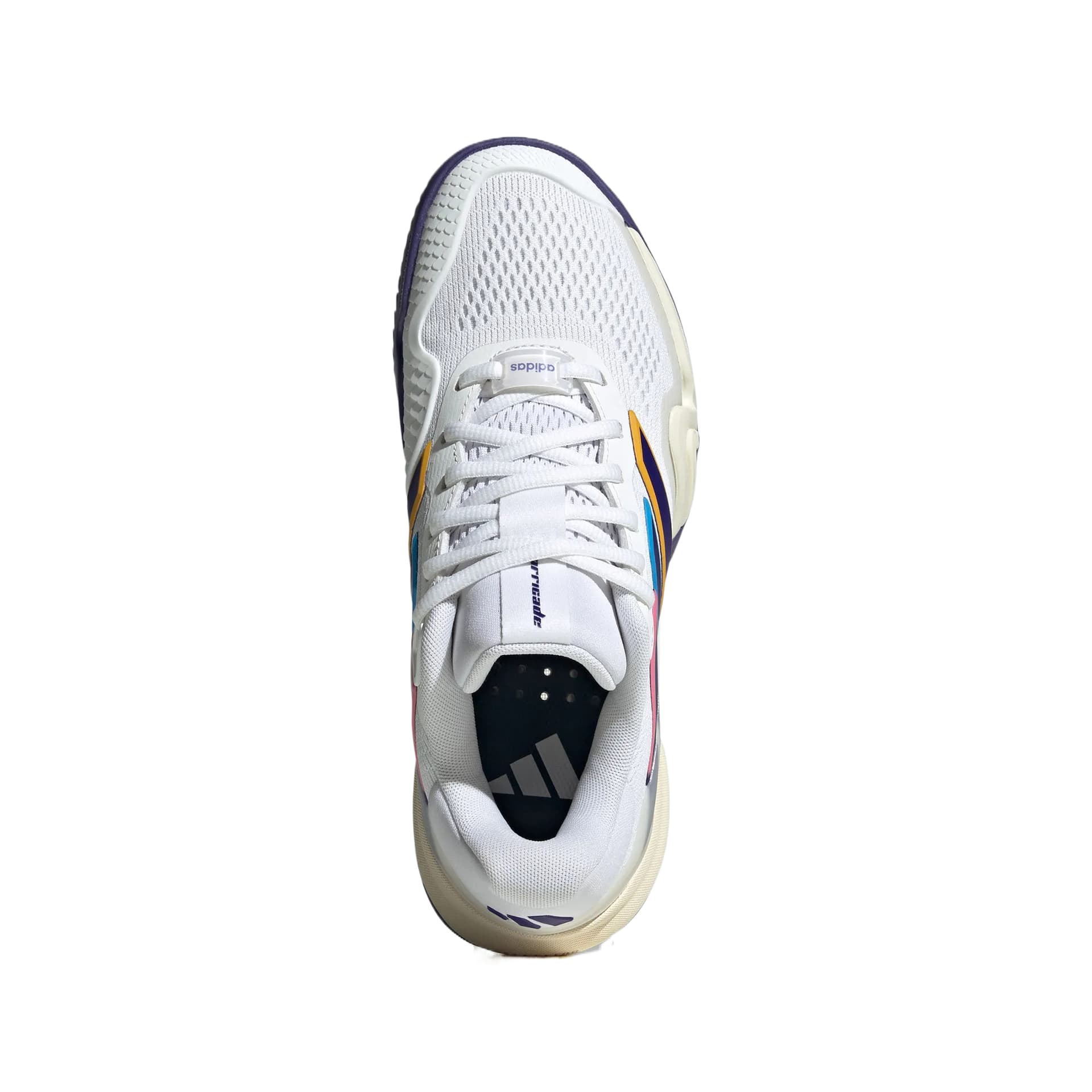 Кроссовки для тенниса Adidas BARRICADE 14 Теннисные кроссовки Низкий топ Белый Колледж фиолетовый Айвори Белый Женские - изображение 2