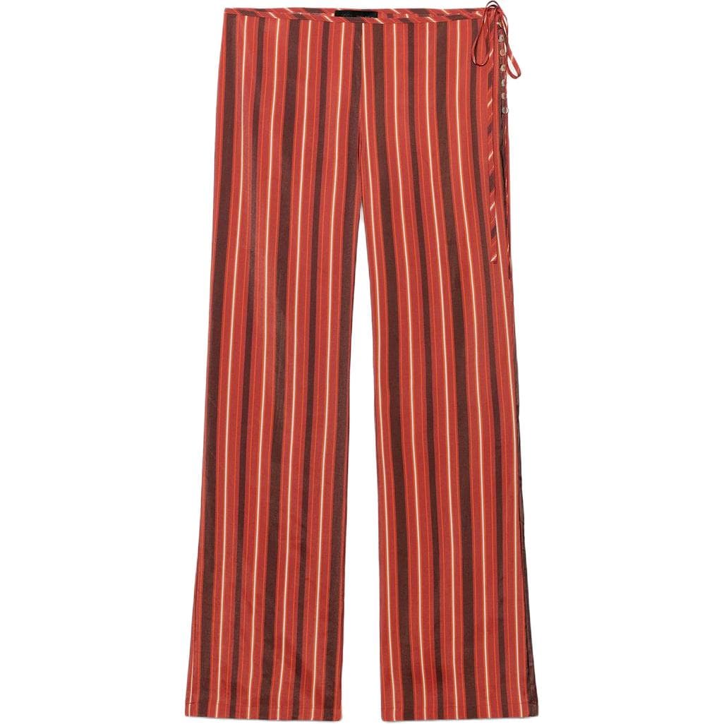 Штаны ZARA Red Women's Casual Pants ZARA Красные Женские Повседневные Брюки - изображение 1