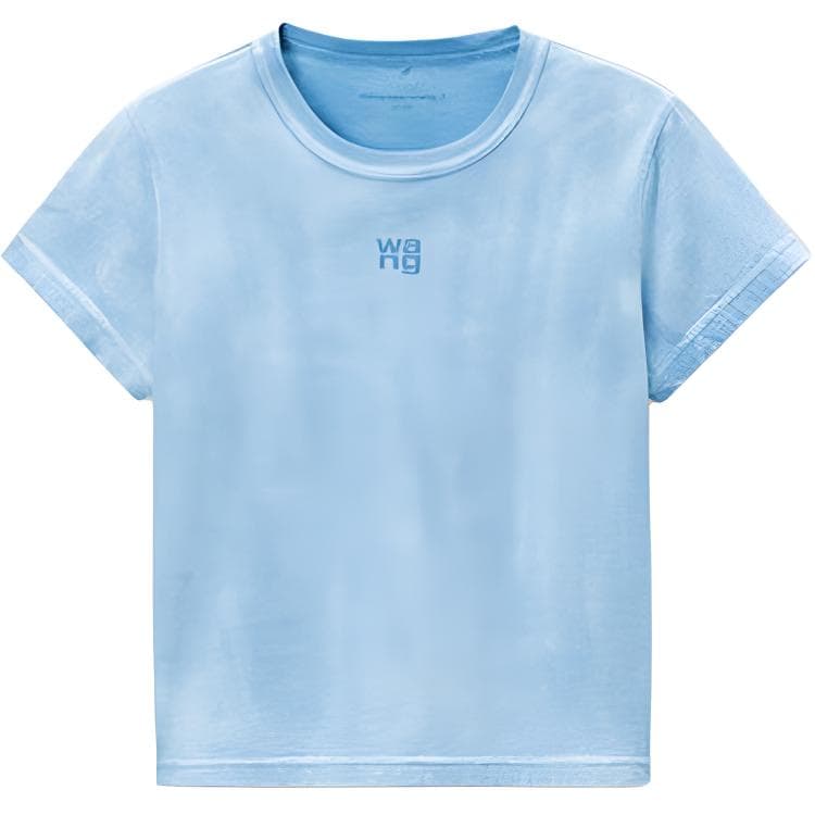 Футболка Alexander Wang Wash Светло-Синие Женские T-Рубашки - изображение 1