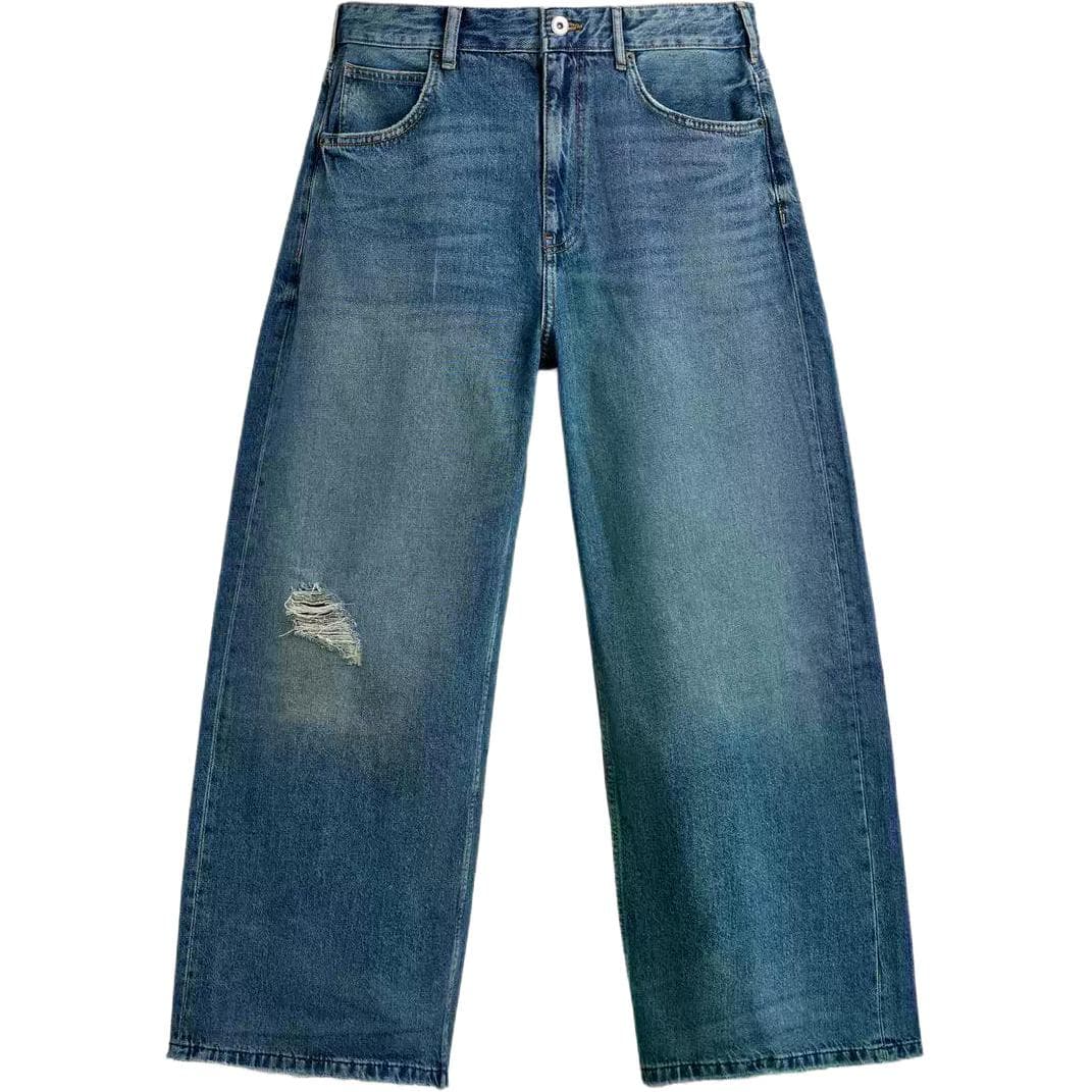 Штаны ZARA Medium Blue Men's Jeans ZARA Средне-синие мужские джинсы - изображение 1