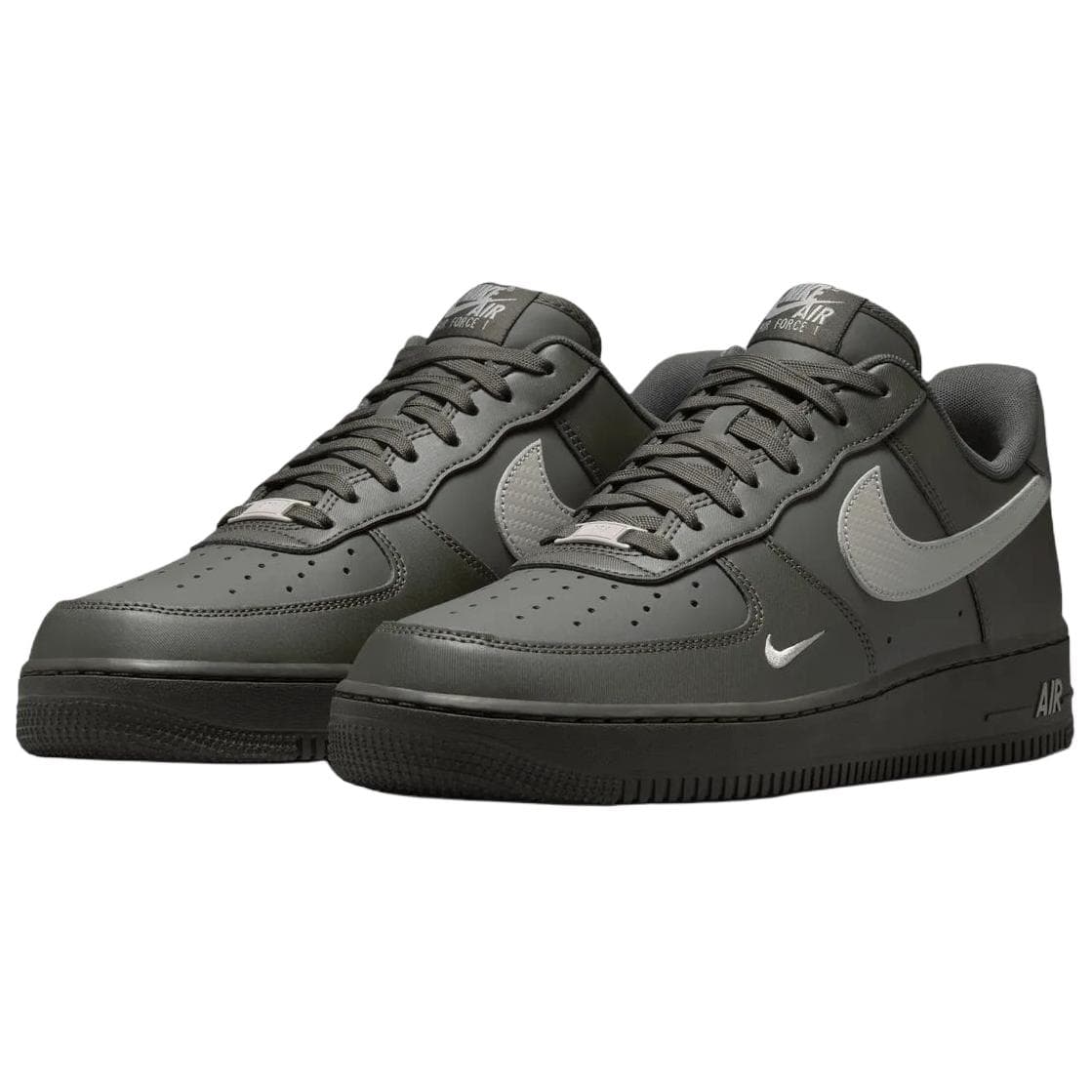 Кроссовки Nike Air Force 1 Кеды для скейтбординга Low Топ Преппи Серый Мужской - изображение 3