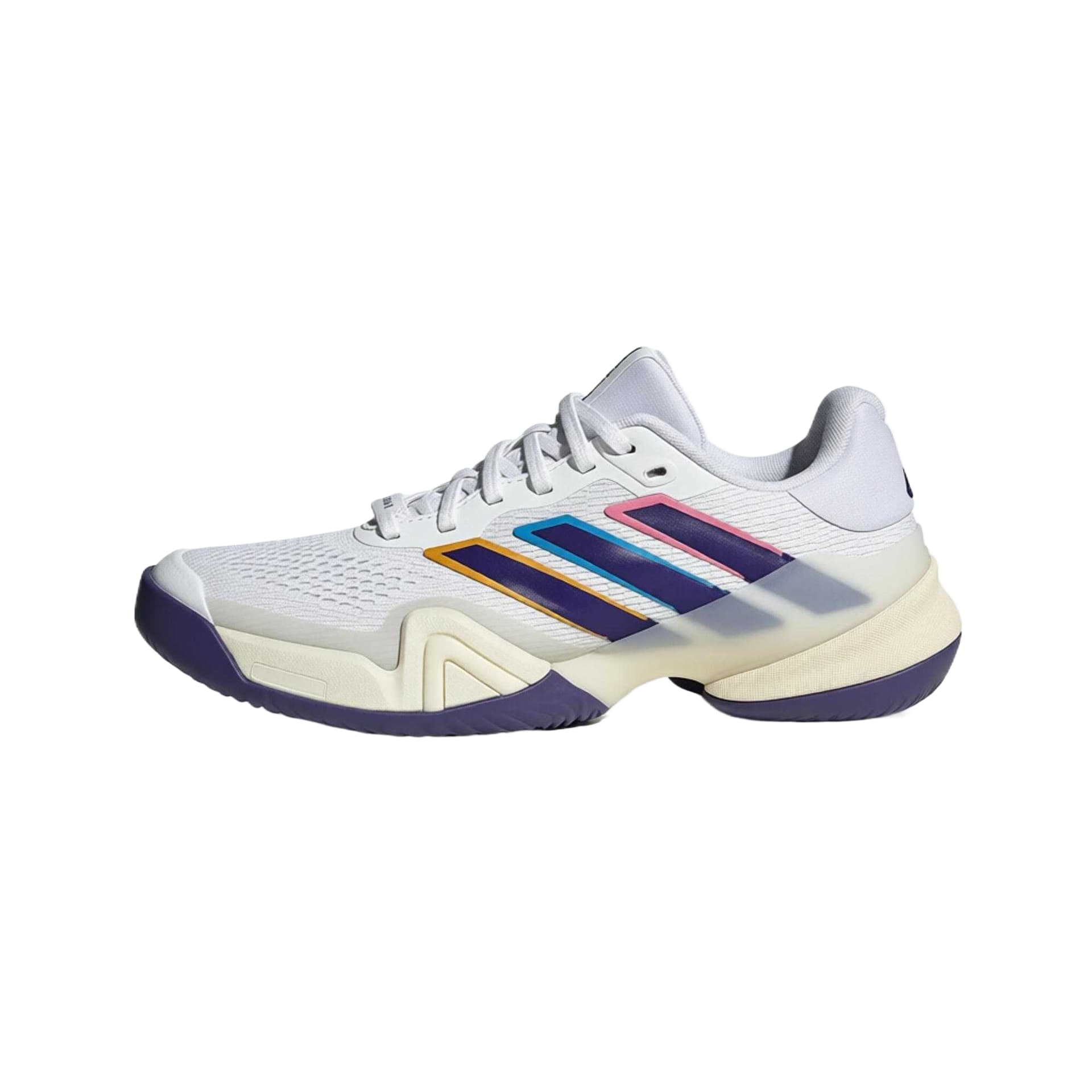 Кроссовки для тенниса Adidas BARRICADE 14 Теннисные кроссовки Низкий топ Белый Колледж фиолетовый Айвори Белый Женские - изображение 1