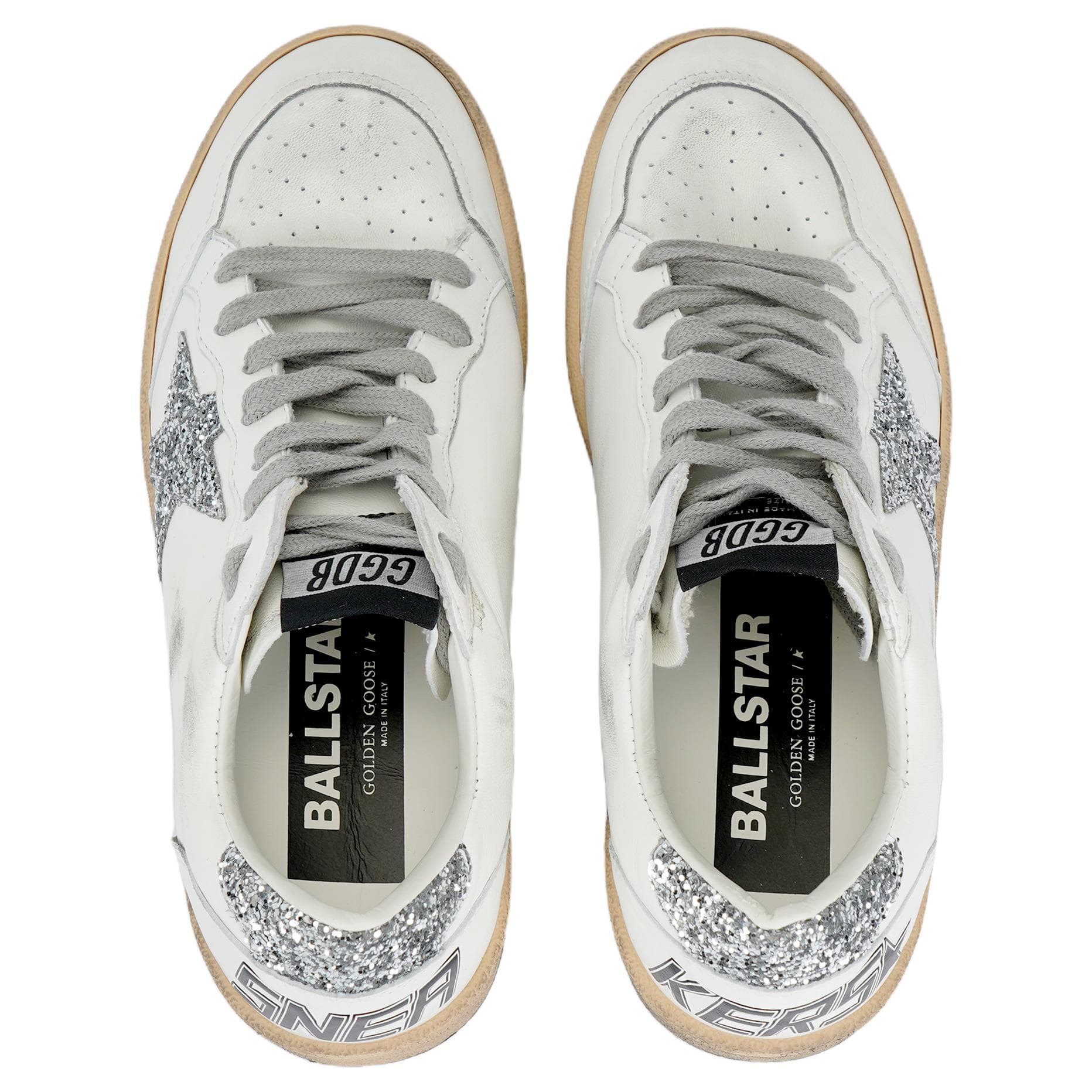 Кроссовки Golden Goose Ball Star White Silver - изображение 3