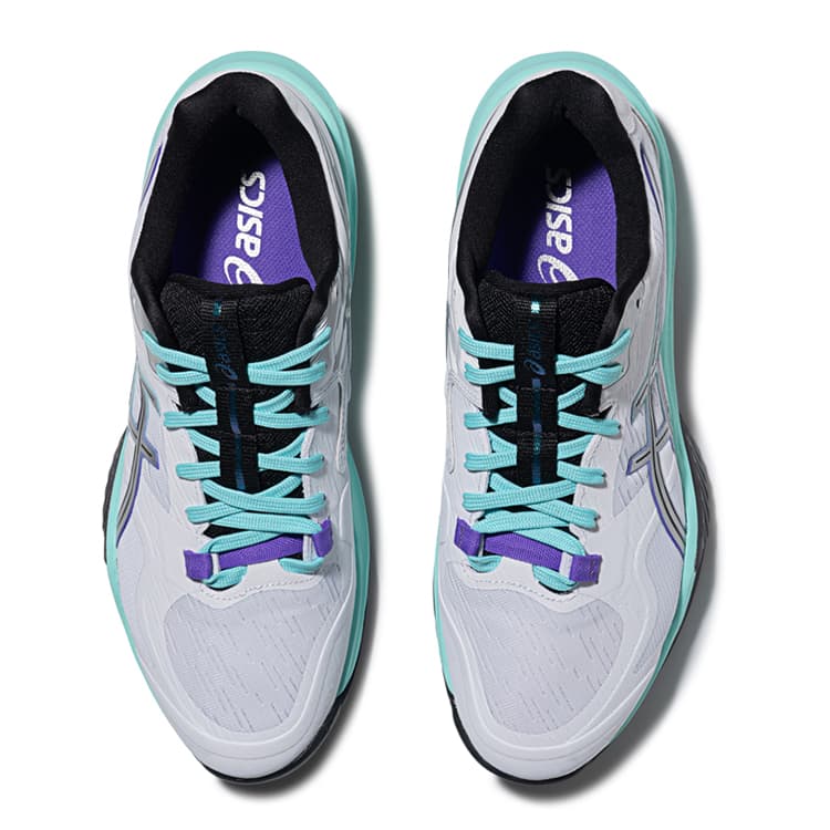 Кроссовки ASICS SKY ELITE FF 4 Волейбольные кроссовки Низкий Топ Белый Фиолетовый Мужской - изображение 5