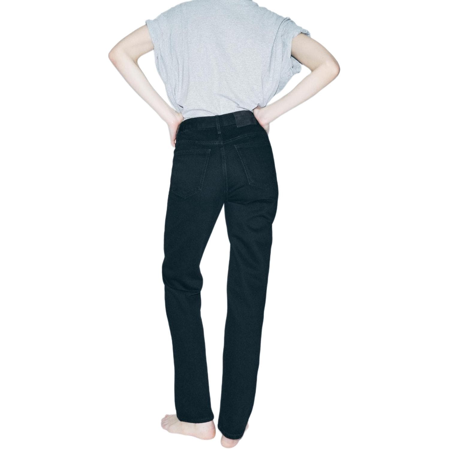 Джинсы ZARA ZW Черные Женские Джинсы - изображение 7