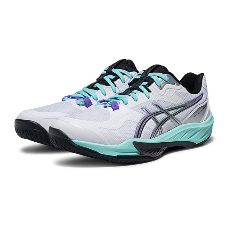 Кроссовки ASICS SKY ELITE FF 4 Волейбольные кроссовки Низкий Топ Белый Фиолетовый Мужской - изображение 3