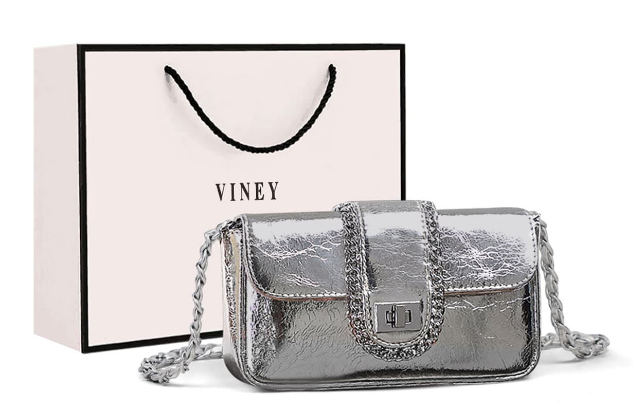 Сумка через плечо VINEY Сумки через плечо Silver Women's - изображение 3
