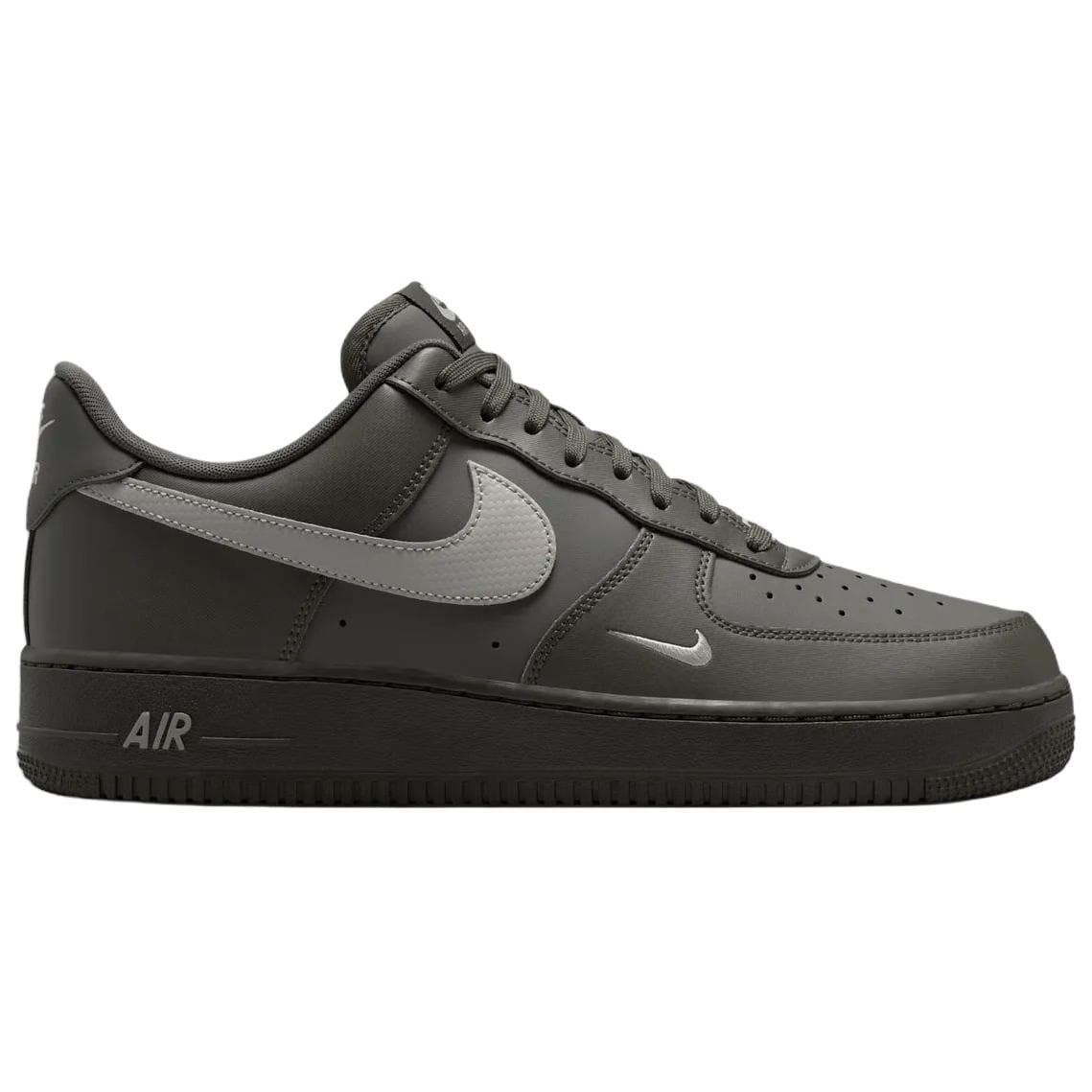 Кроссовки Nike Air Force 1 Кеды для скейтбординга Low Топ Преппи Серый Мужской - изображение 2