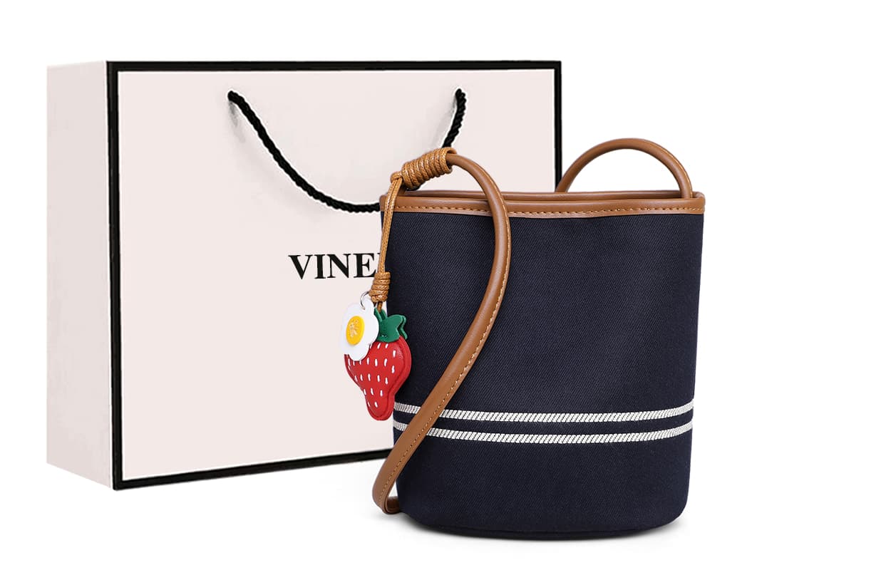 Сумка через плечо VINEY Crossbody сумка Джинсовый синий (Брелок включен) Женская - изображение 2