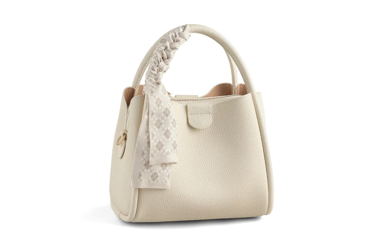 Сумка VINEY Коровья кожа Сумка-ведро Сумки Обычный (стандартный) Женские Экрю - изображение 1