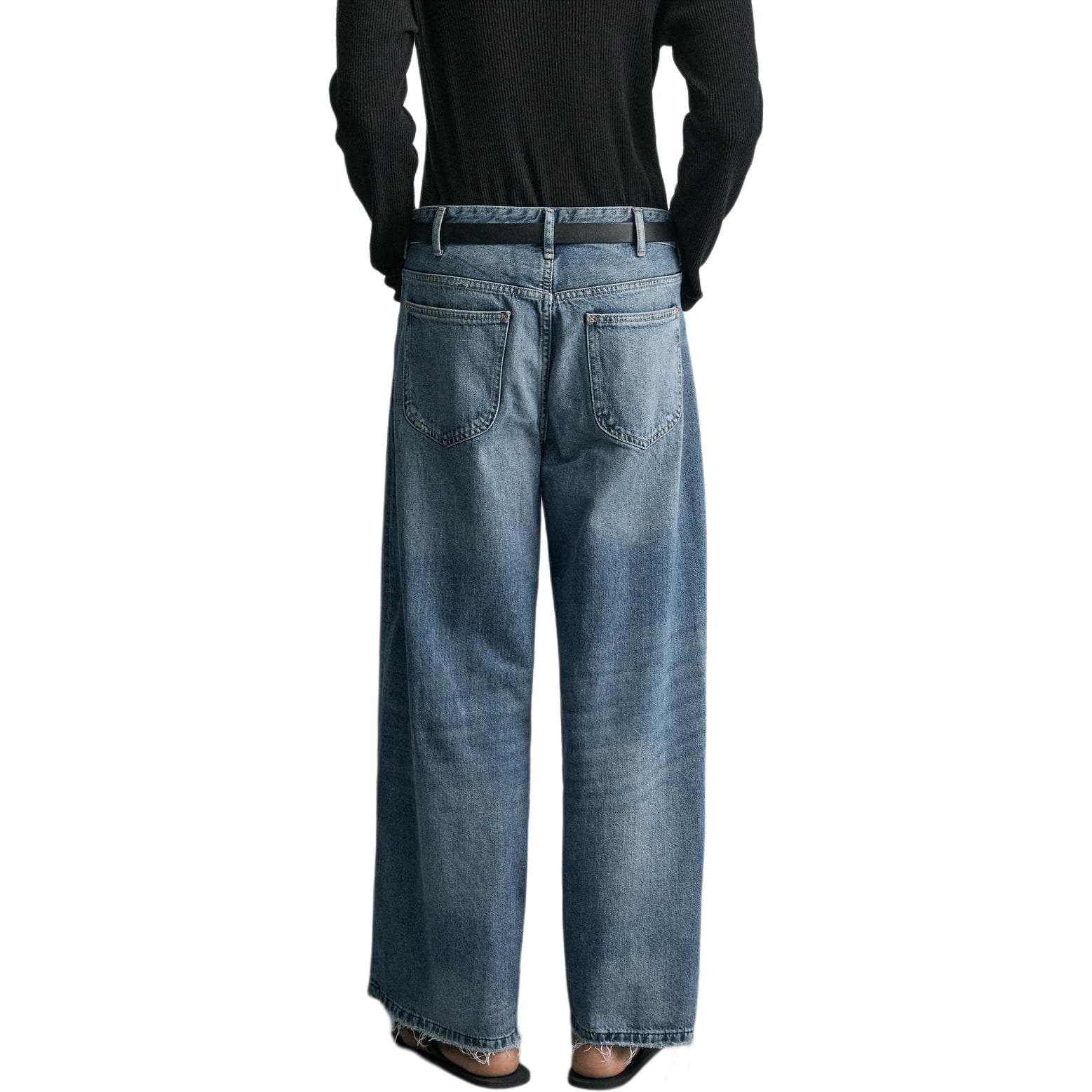 Штаны ZARA Medium Blue Men's Jeans ZARA Средне-синие мужские джинсы - изображение 4