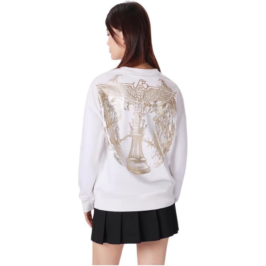 Кофта Boy London Eagle Logo Embroidered Sweatshirt White - изображение 3