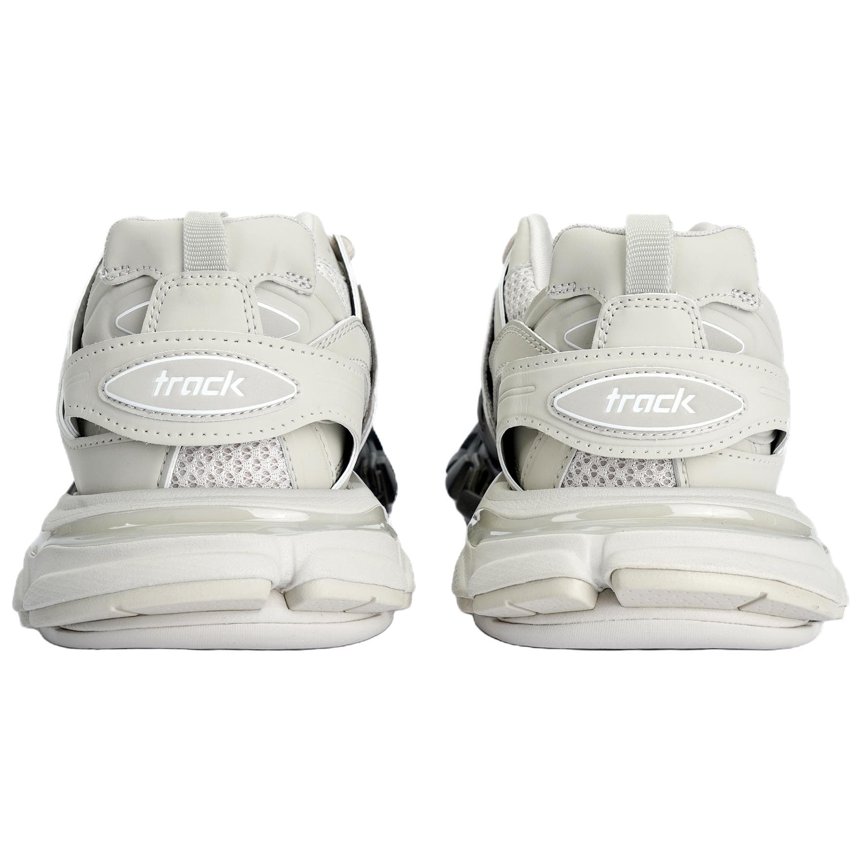 Кроссовки Balenciaga Track Градиентные Низкие Кроссовки с Толстой Подошвой Мужские Черные Бежевые - изображение 5