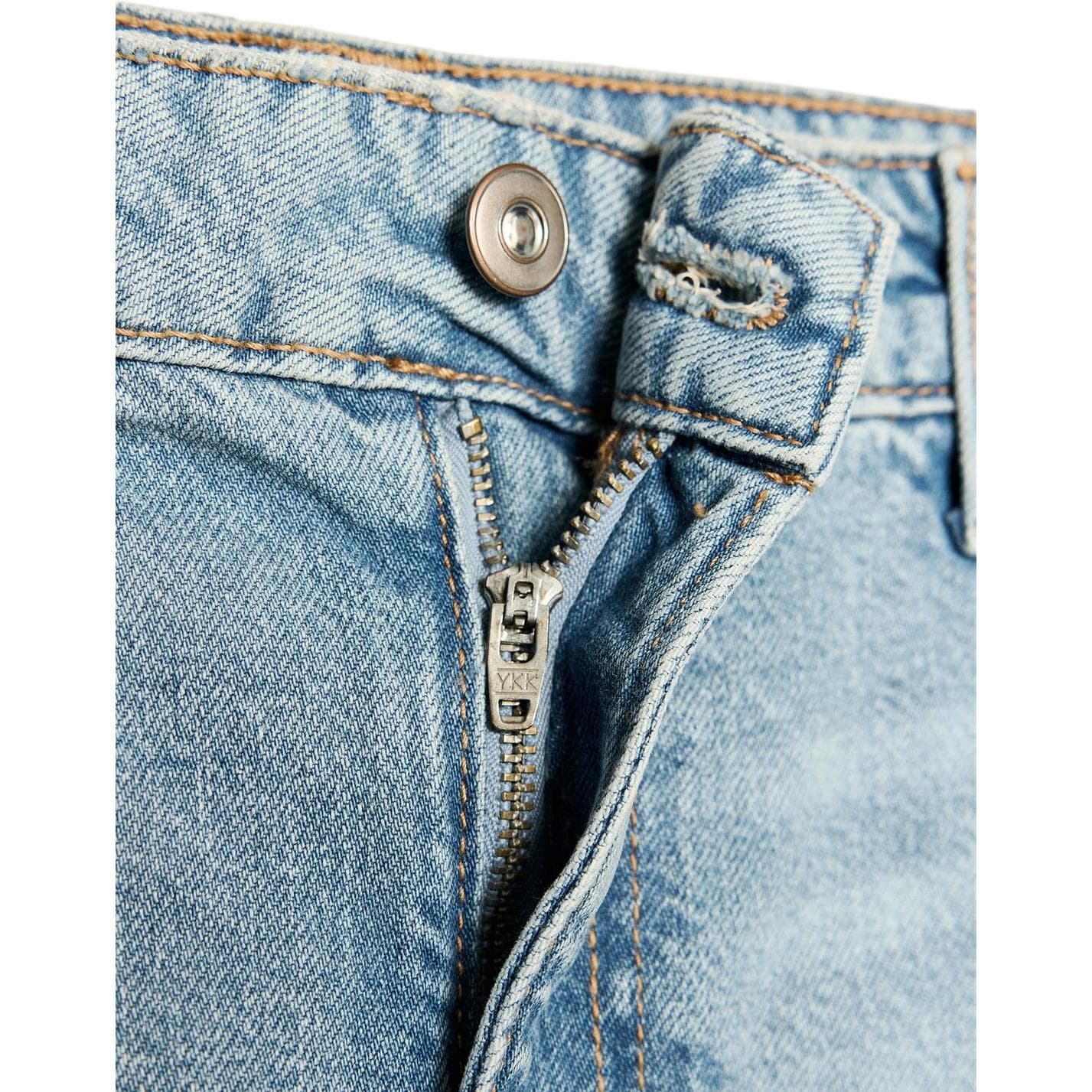 ZARA Trf Джинсовые Короткие Юбки Женские Светло-Синий - изображение 3
