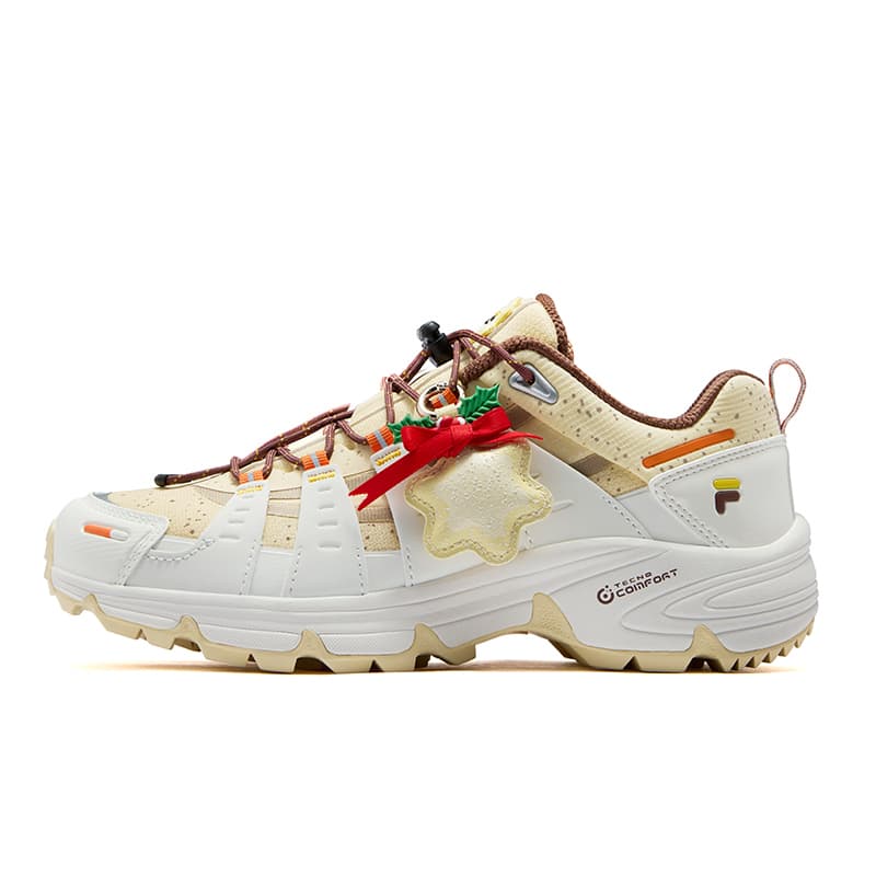 Кроссовки FILA FUSION COMO X Противоскользящая Износостойкая Повседневная Обувь Женская Желтая Белая - изображение 1