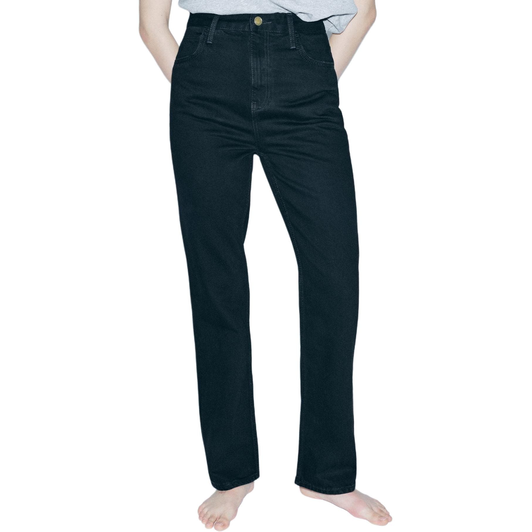 Джинсы ZARA ZW Черные Женские Джинсы - изображение 5