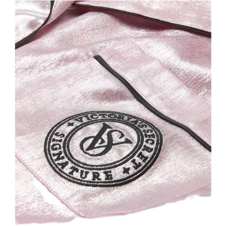 Пижама VICTORIA'S SECRET Сатиновый Короткий Комплект Пижамы "Магия Цветов" PBS Комплект Пижам "Магия Цветов" Женский Розовый - изображение 2