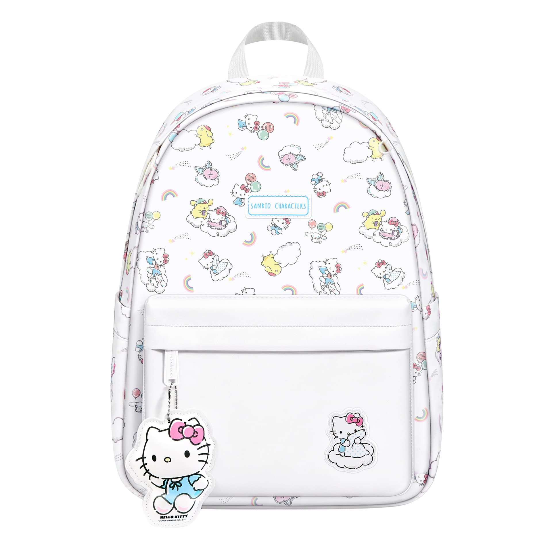Рюкзак Sanrio Hello Kitty Backpacks Rainbow Cloud White (Bangle Included) Women's - изображение 1