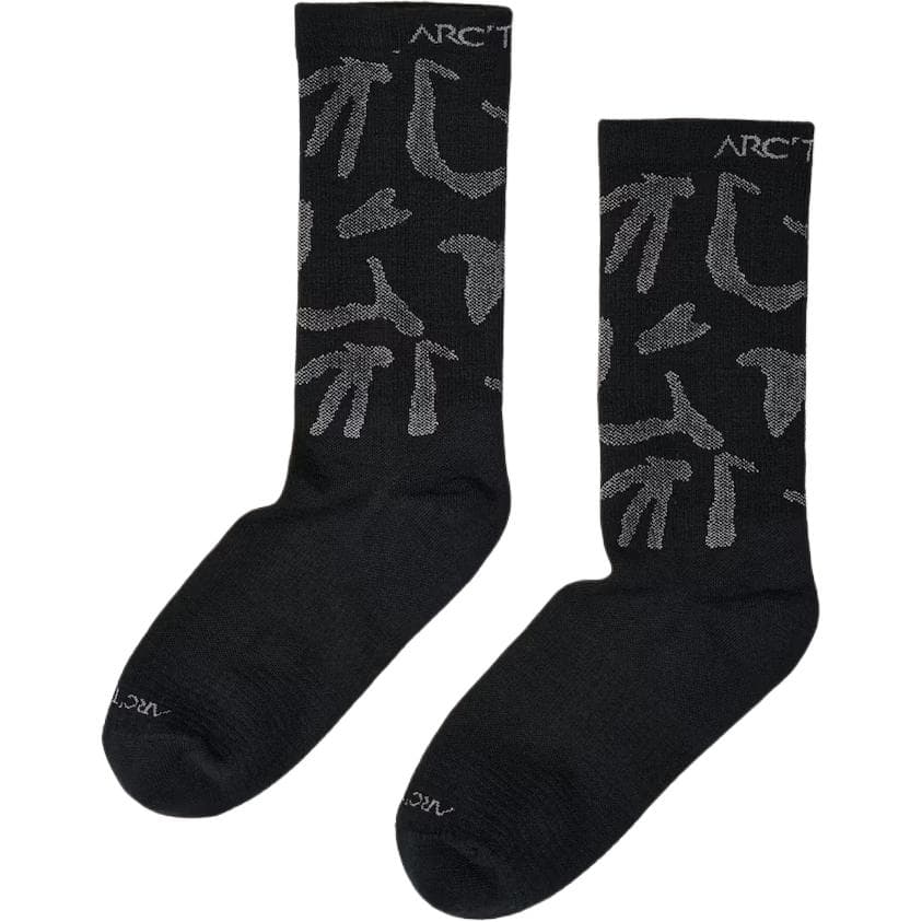 Носки Arcteryx Veilance Мужские буквенные вязаные носки до середины икры, 1 пара - изображение 2