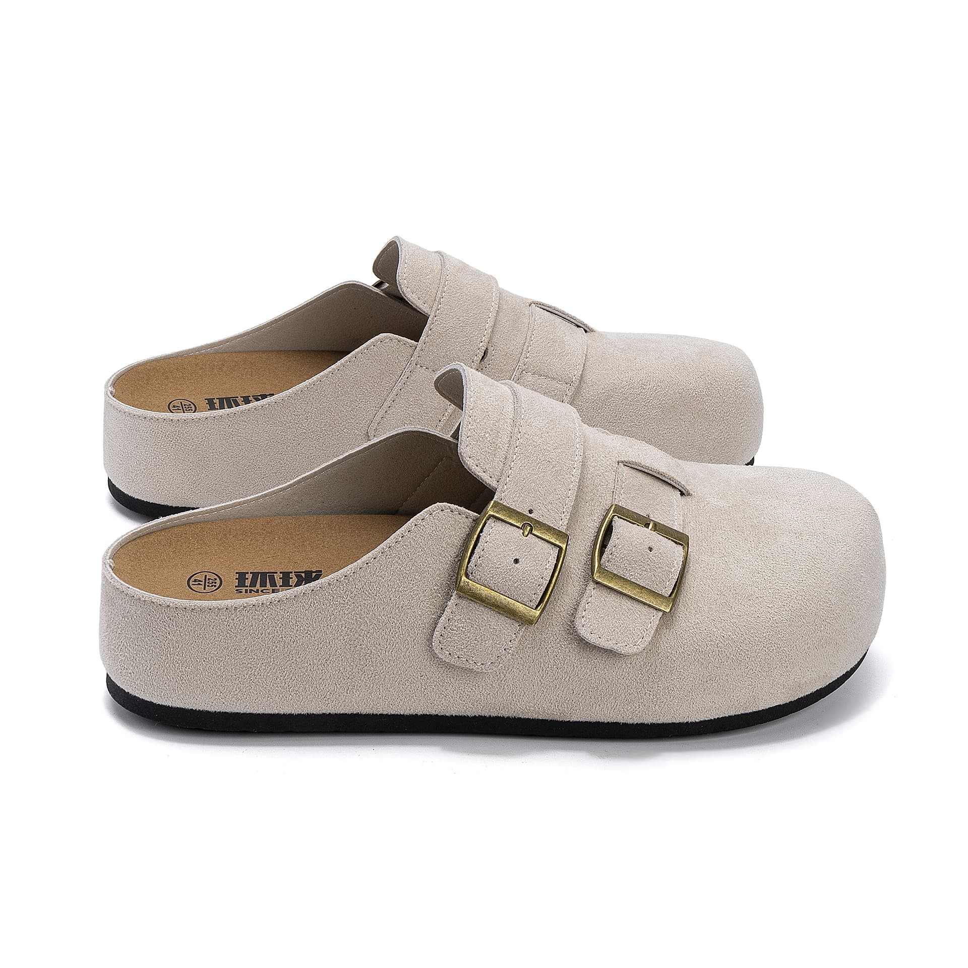 Сандалии HUANQIU Обувь в стиле Birkenstock Бежевый (Скрытый каблук) Мужская - изображение 5
