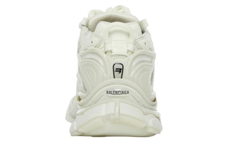 Кроссовки Balenciaga Runner Текстиль Кожа Низкий Верх Спортивная Повседневная Обувь Мужская Белая - изображение 5